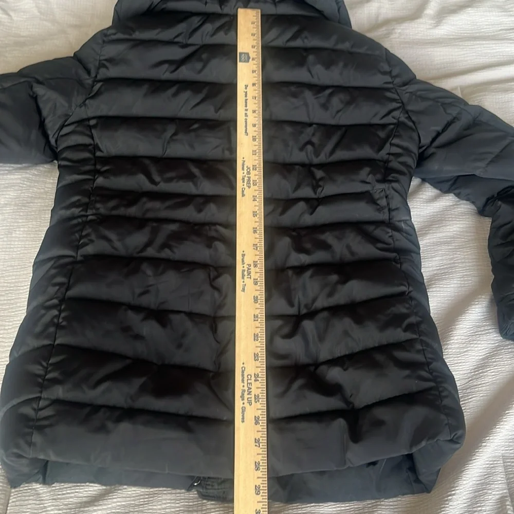 Zara Black Quilted Coat - Large - Picture 8 of 10